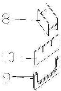 Multi-section universal fabricated reinforcing device for steel structure and using method thereof