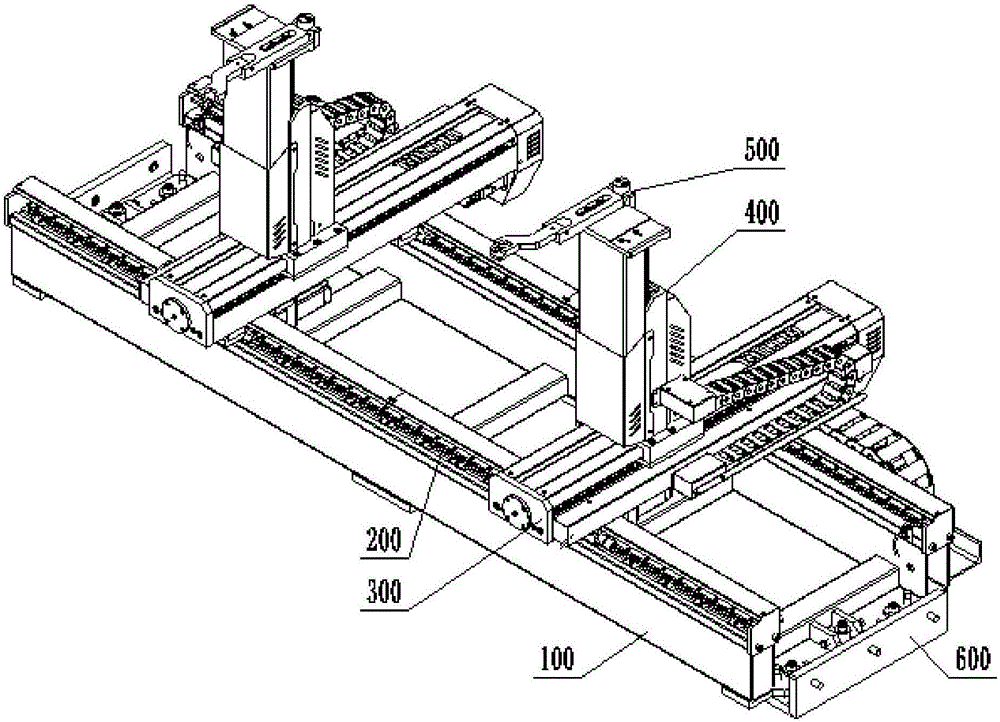 Integrated and interchangeable rear material-blocking device of bending machine