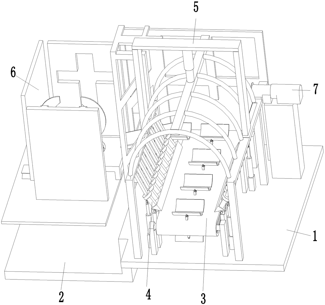 Conveying robot for wire drawing of waste tires