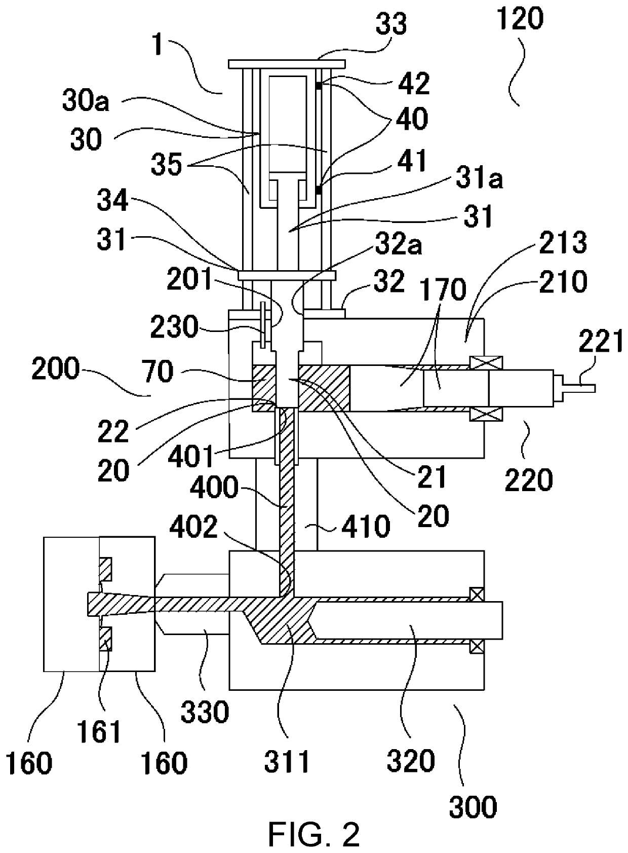 Backflow prevention device of light metal injection device and backflow prevention method of light metal injection device