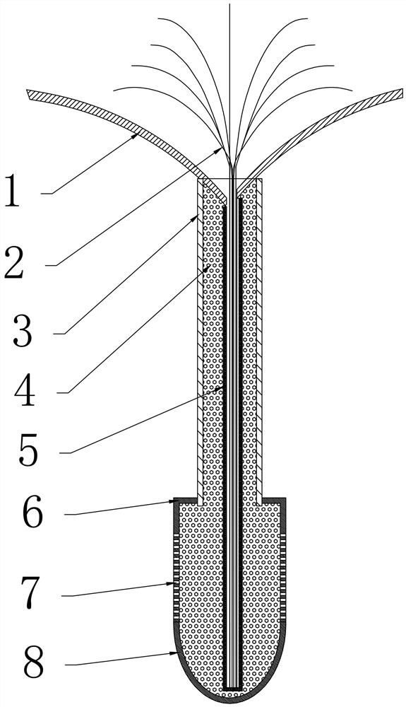 A biomimetic plant based on accelerated transpiration removal of soil heavy metal pollution and its application