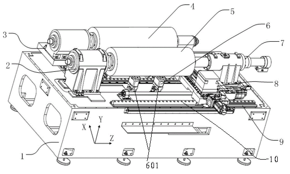 A turning-grinding compound profiling machine tool and its slotting method