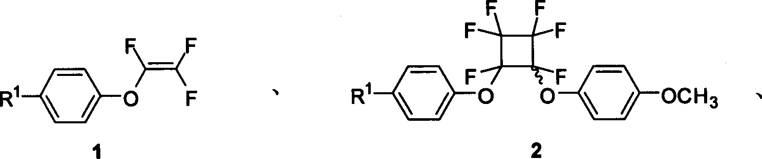 Functional acrylic esters monomers containing perfluorocyclobutane aryl-ether unit, preparation method and application