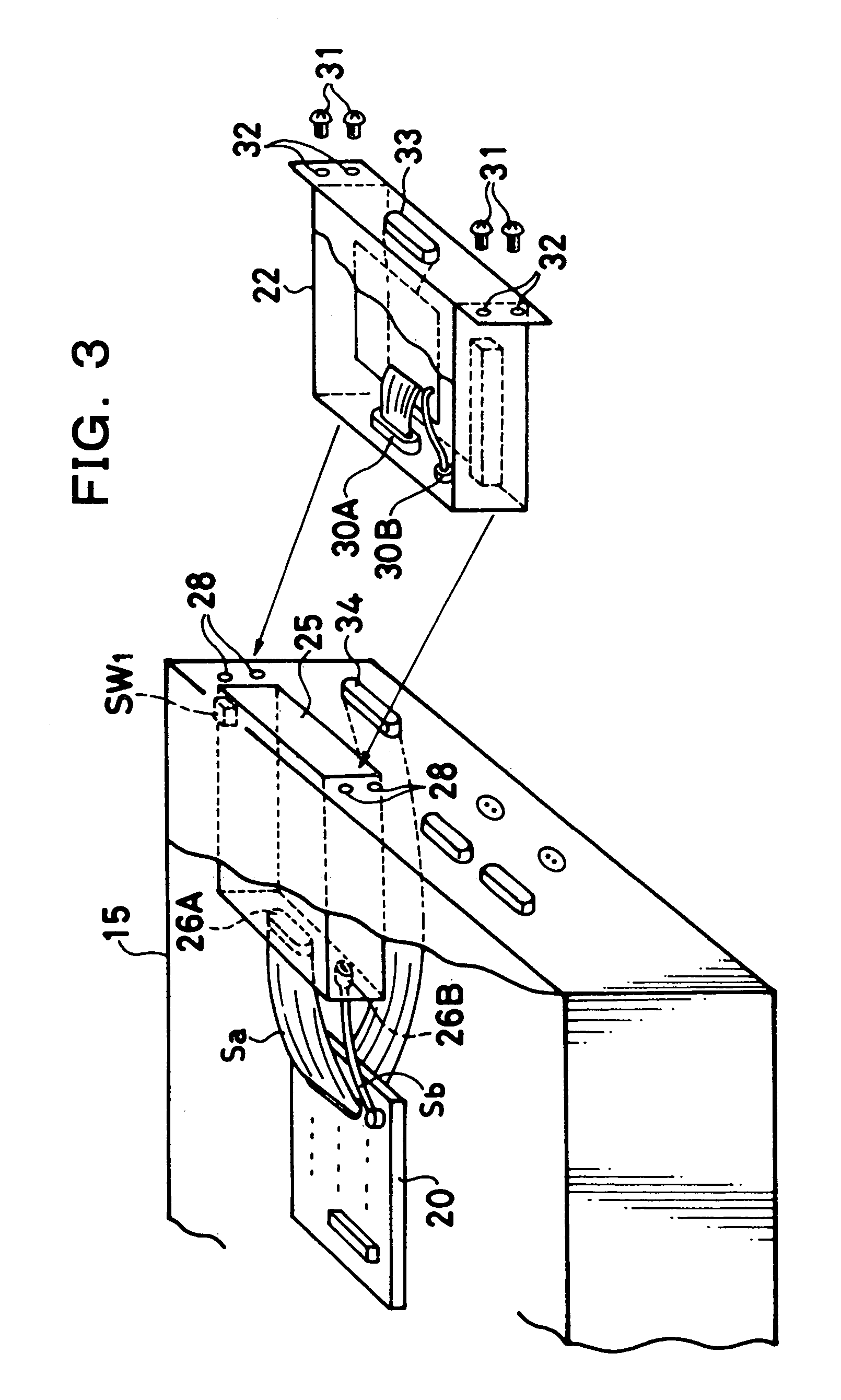 Electronic endoscope apparatus for connection to adapter unit