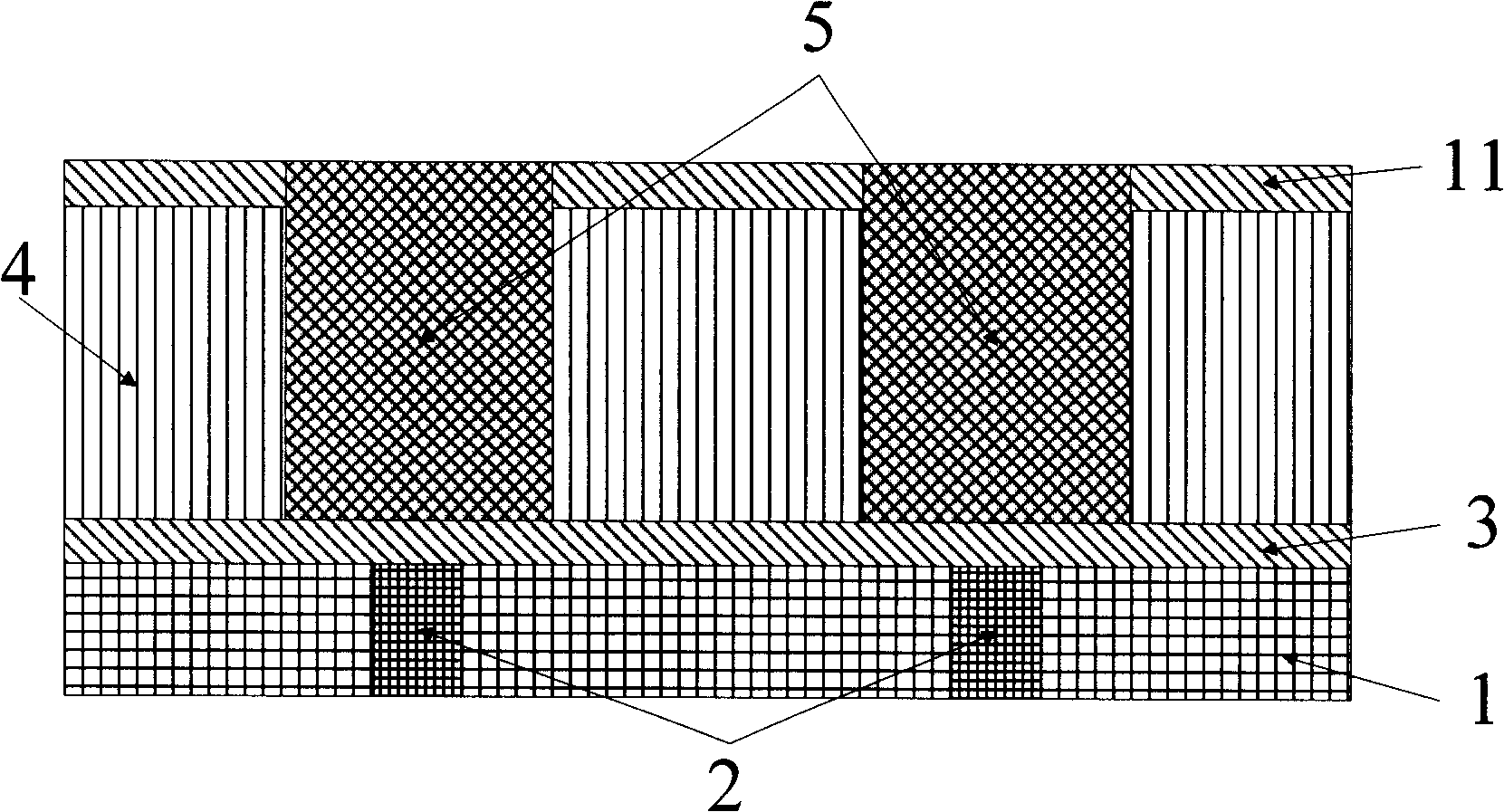 A copper-gas media Damascus structure and its making method