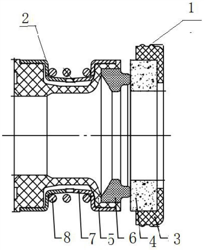 Mechanical sealing device for pump and using method