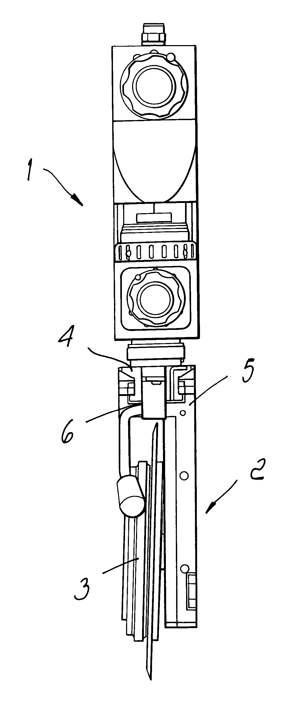 Coupling of the cartridge of a cutter holder for industrial cutting