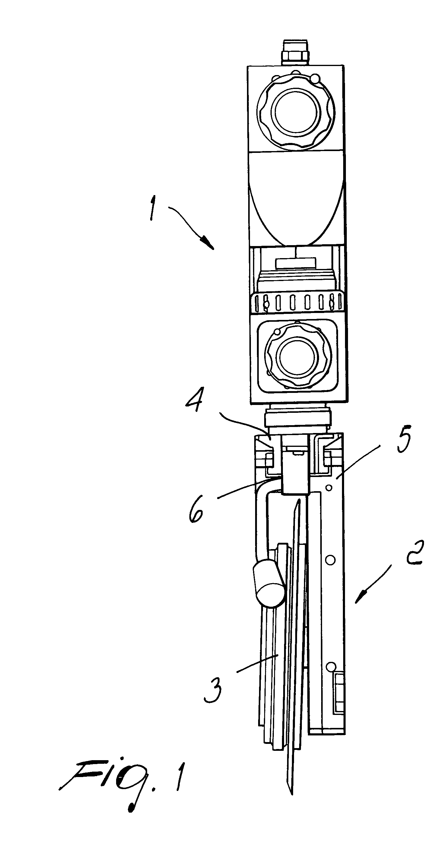 Coupling of the cartridge of a cutter holder for industrial cutting