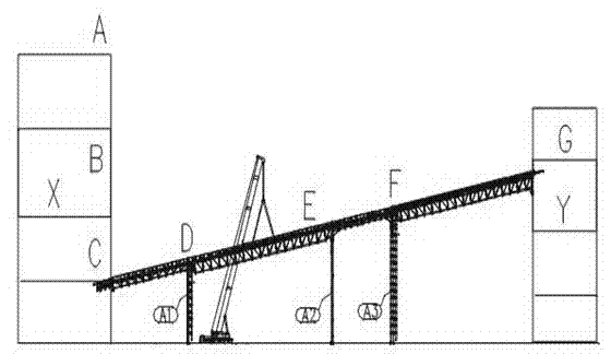 Cable-stayed suspension combined suspending method for cable protection in gallery inspection