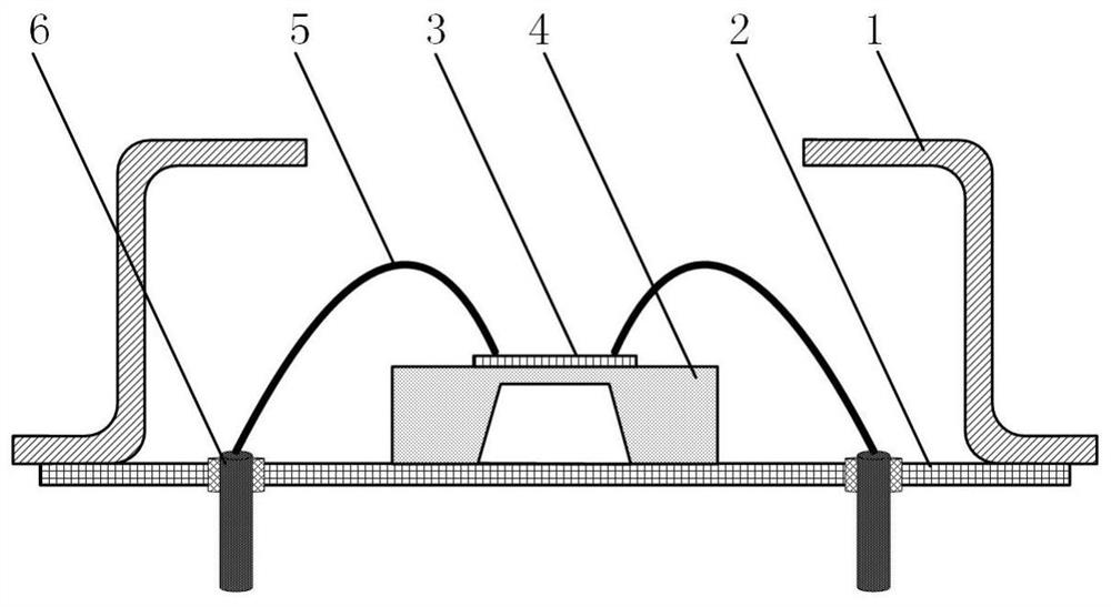 Infrared temperature sensor packaging structure based on through hole interconnection and packaging method