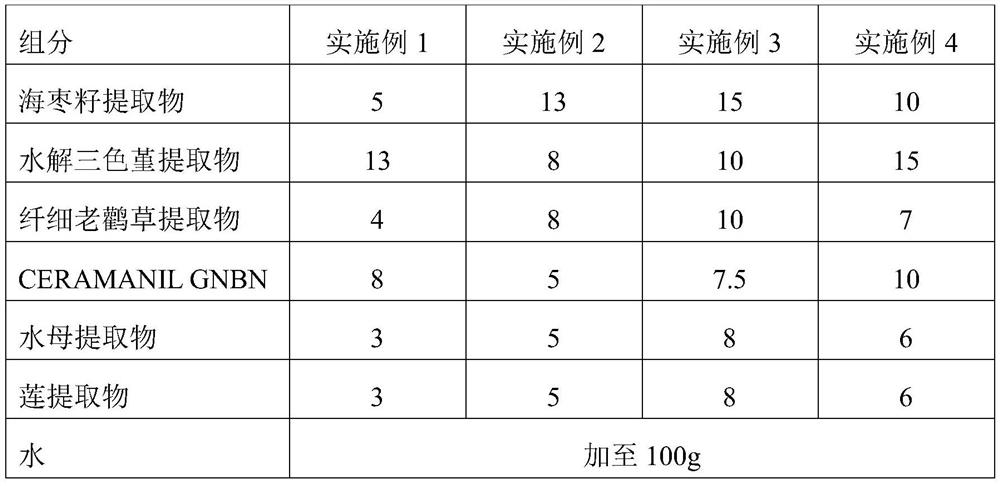 A kind of mask essence containing jujube seed extract and preparation method thereof