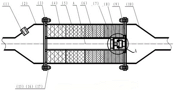 Exhaust particle purification system for mining rubber-tyred vehicles