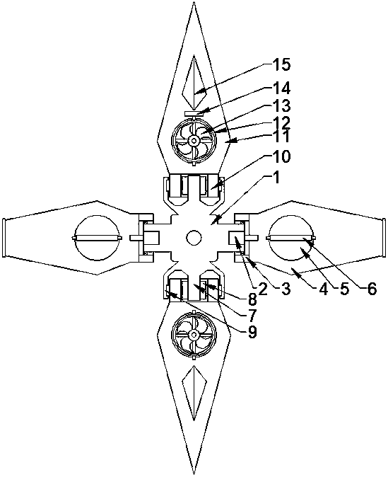 Vertical take-off and landing plant protection unmanned aerial vehicle structure