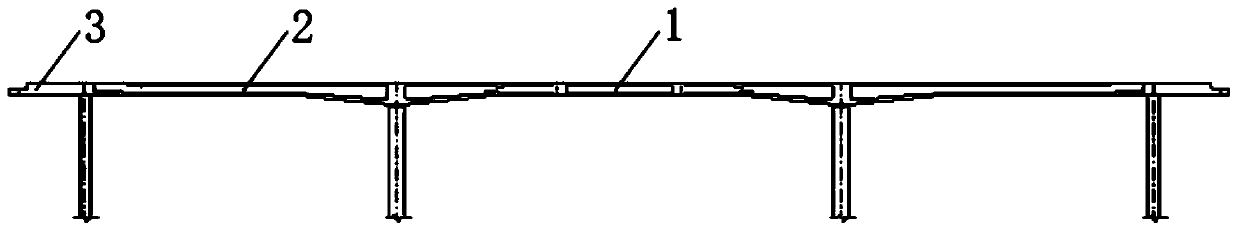 Steel-concrete combined system for improving bearing capacity of concrete box girder bridge