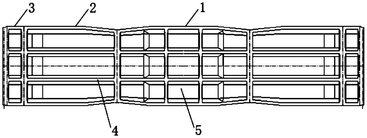 Steel-concrete combined system for improving bearing capacity of concrete box girder bridge