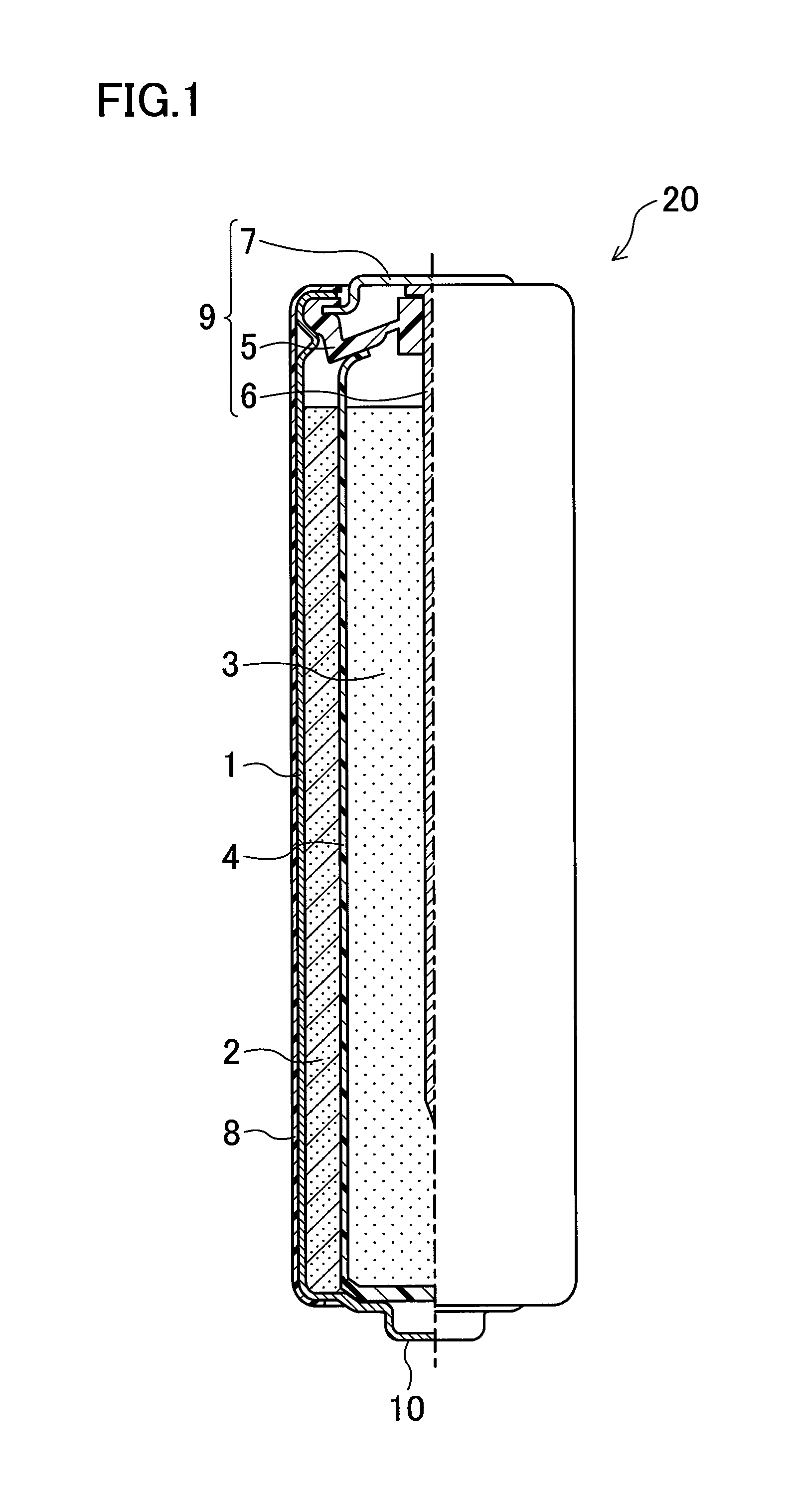 Alkaline battery having improved high rate discharge capability