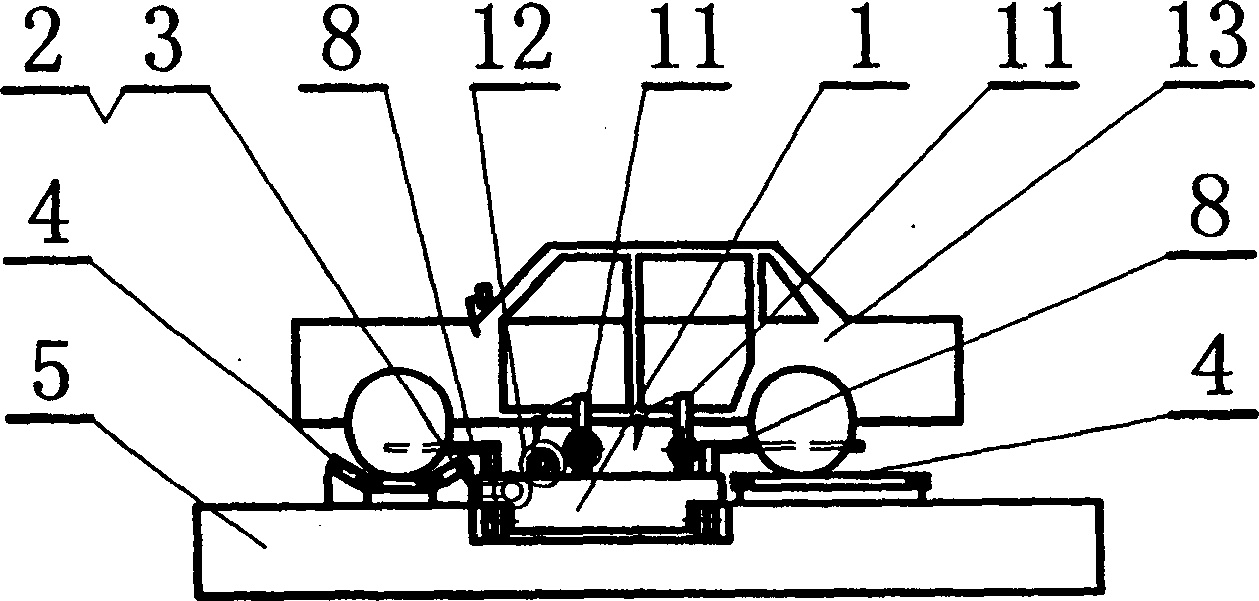 Vehicle separate positioning placing-taking device with car door protecting unit