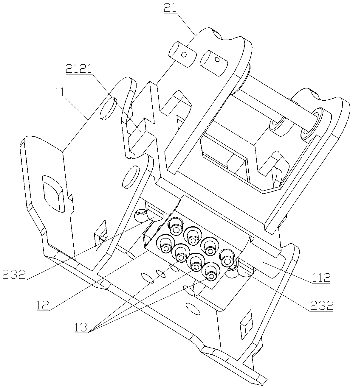 Robot end effector quick connecting and replacing device and connecting and replacing method