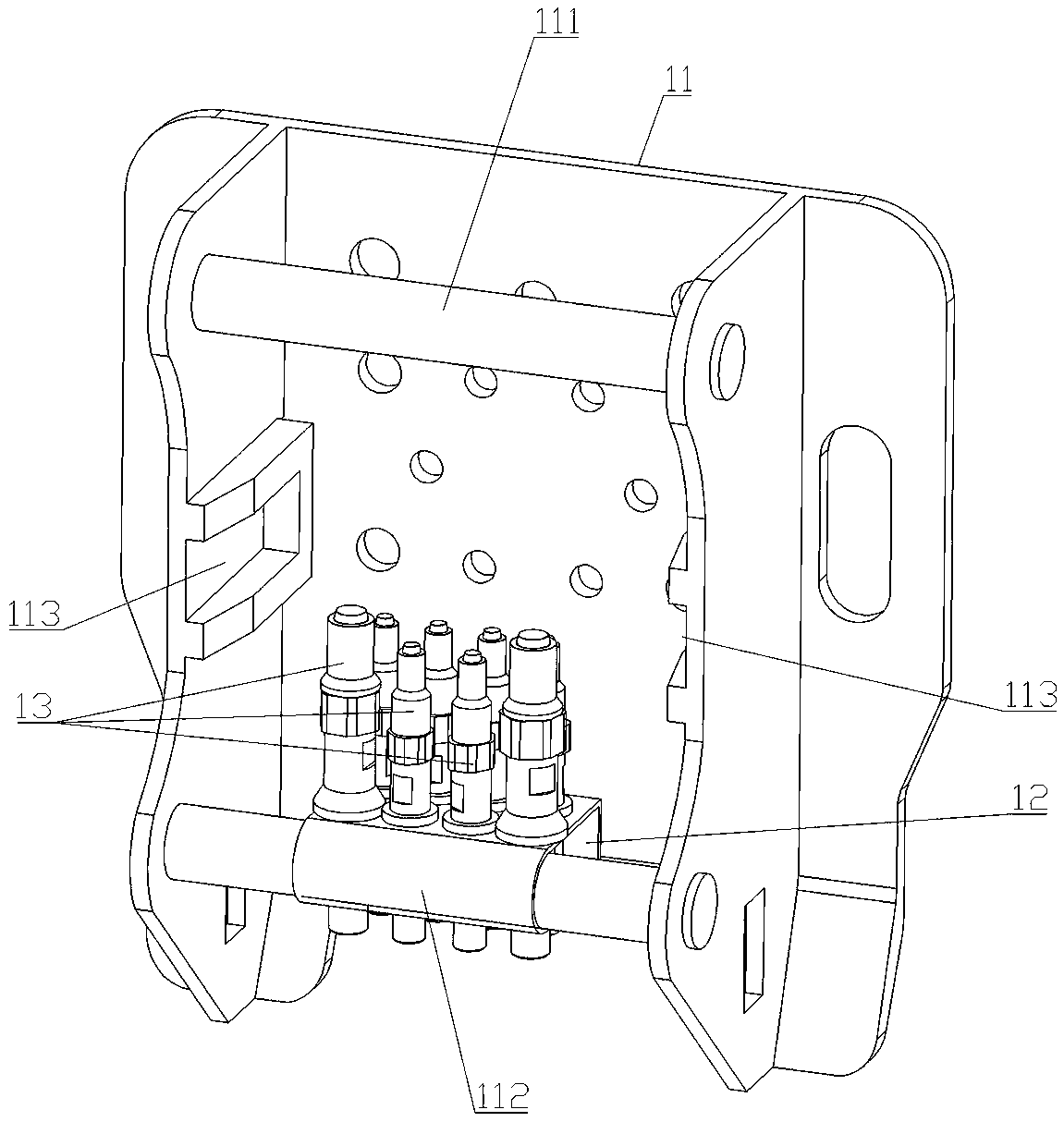 Robot end effector quick connecting and replacing device and connecting and replacing method