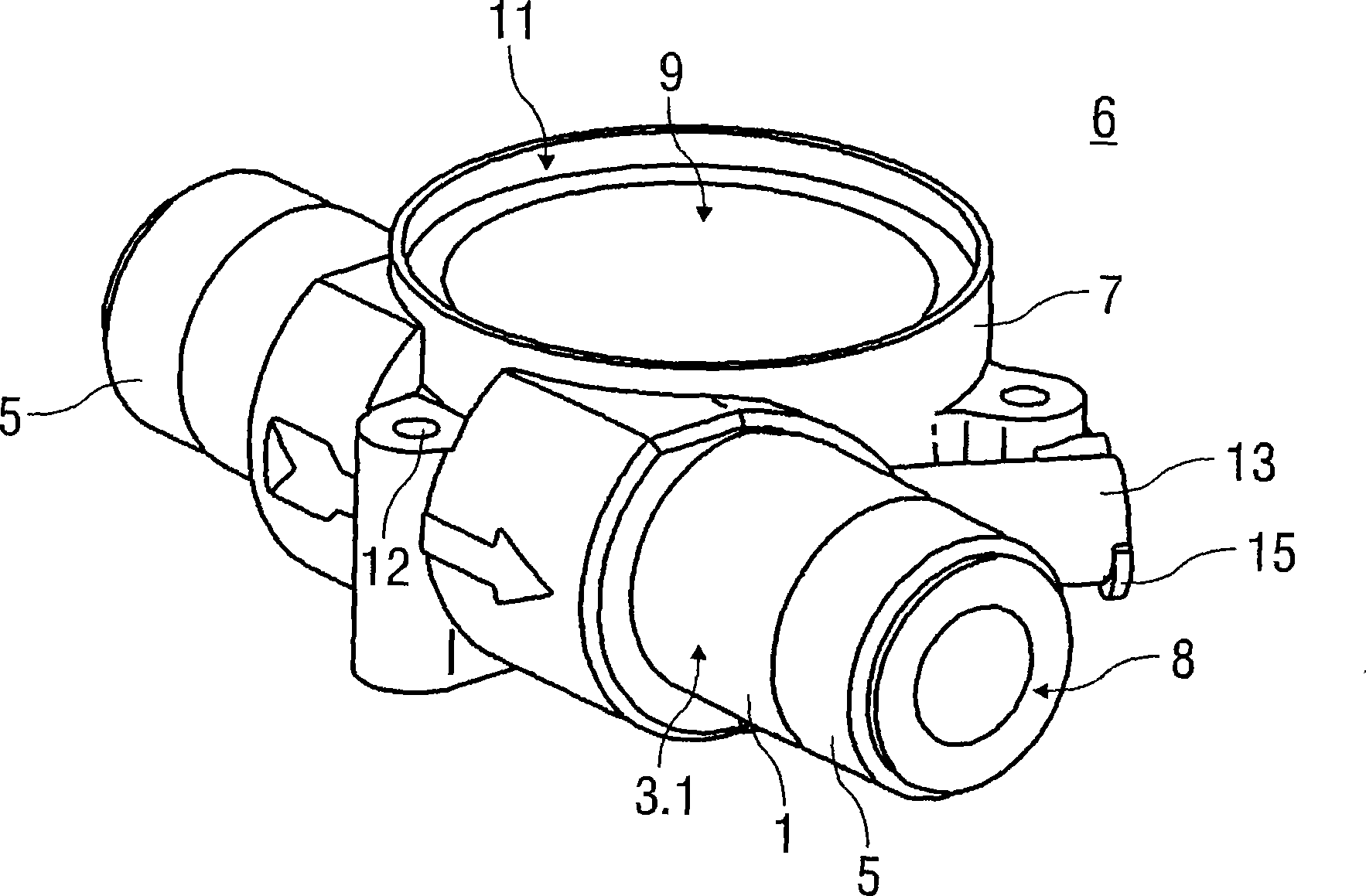 Water/Heat Meter with Transmitter Housing and Method for Manufacturing the Transmitter Housing