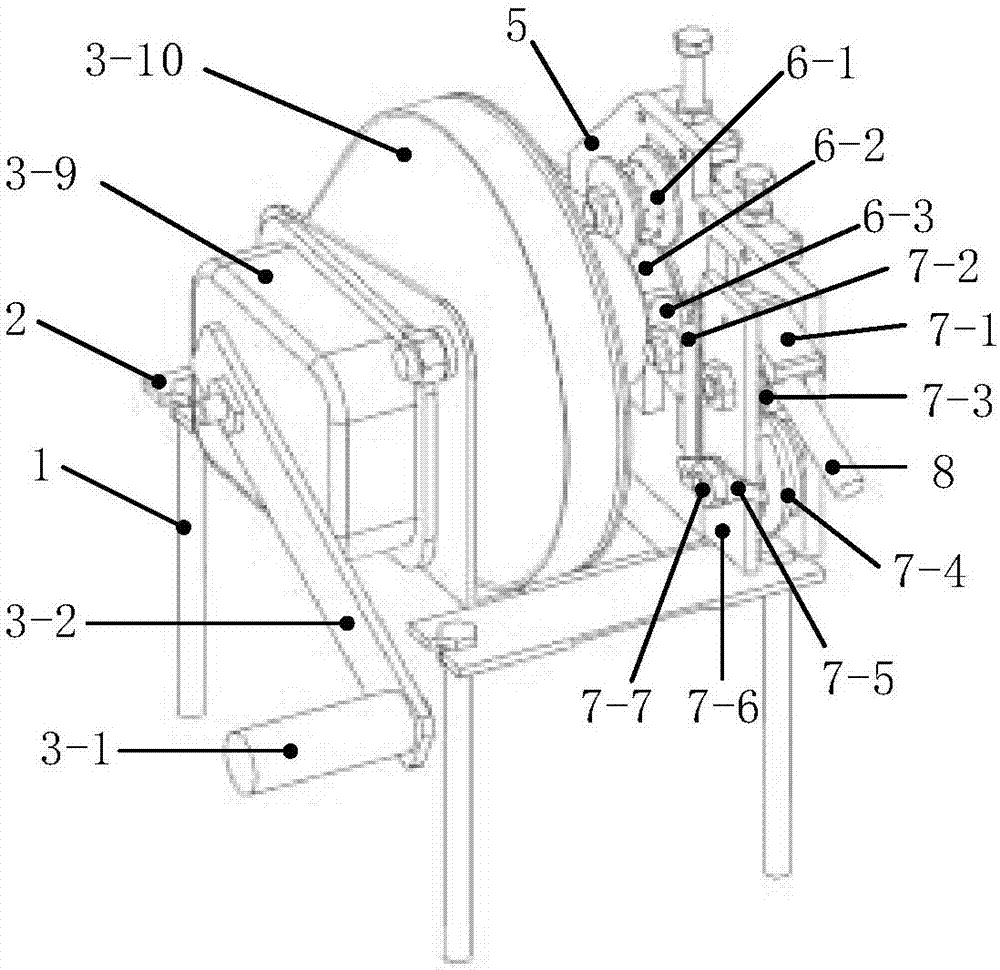 Rope rapid coiling and tensioning device for firefighting crossing rescuing