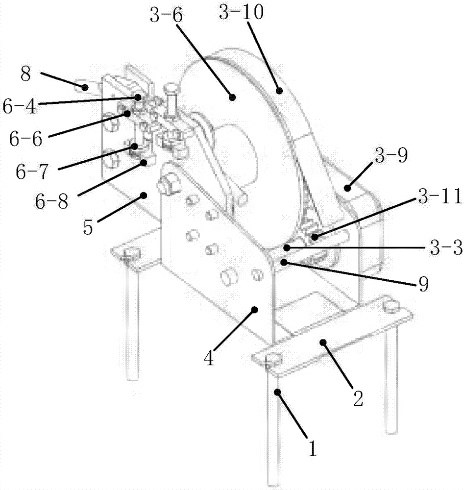 Rope rapid coiling and tensioning device for firefighting crossing rescuing