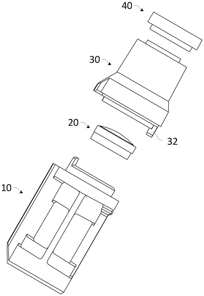 Infrared emission angle adjustment structure, infrared emission module and remote control device