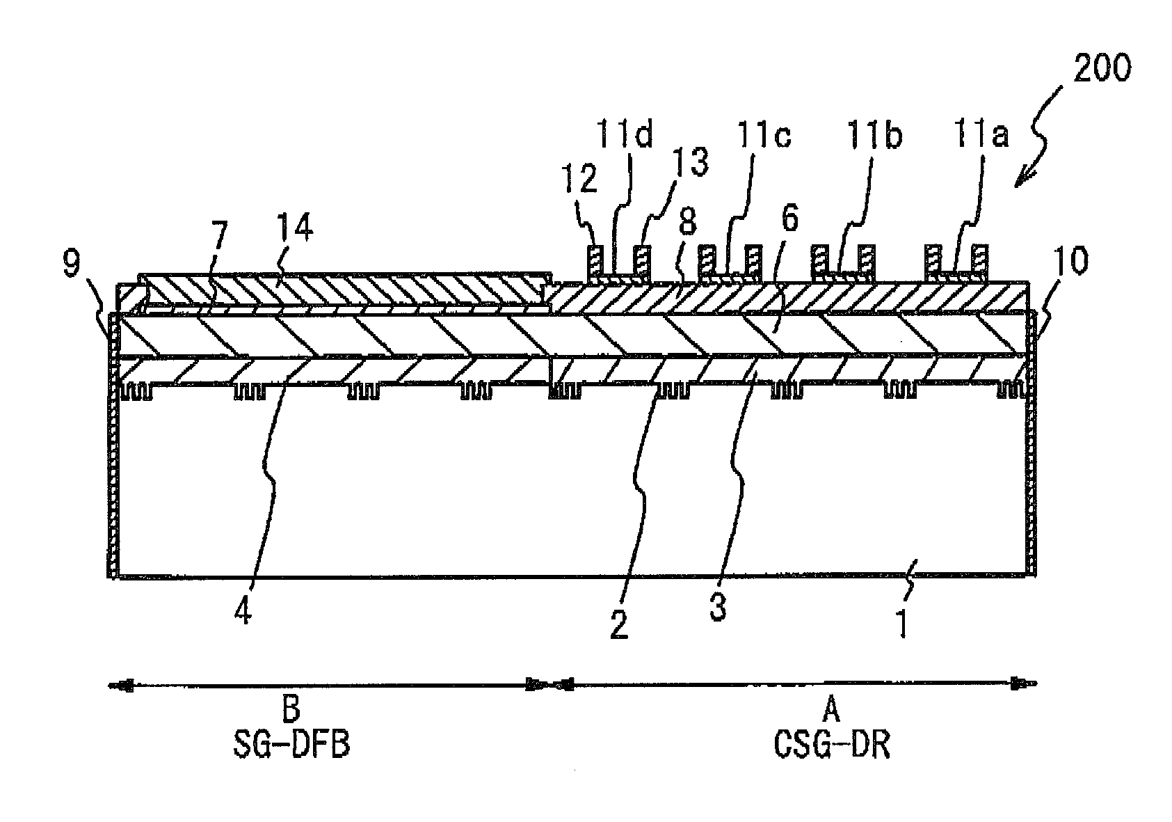 Optical semiconductor device and method of controlling the same