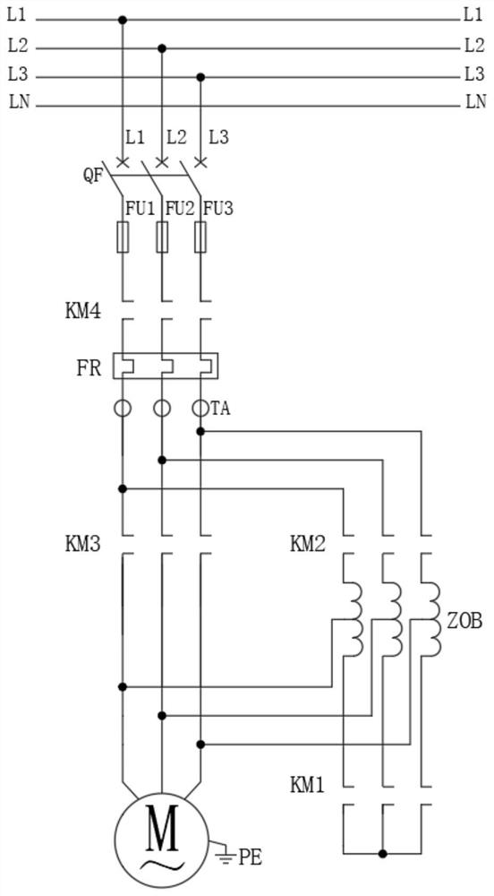 Autotransformer step-down control system based on PLC