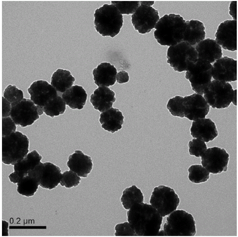 Method for preparing porous Fe3O4 (ferroferric oxide) magnetic nanometer microspheres by one-step method and application thereof