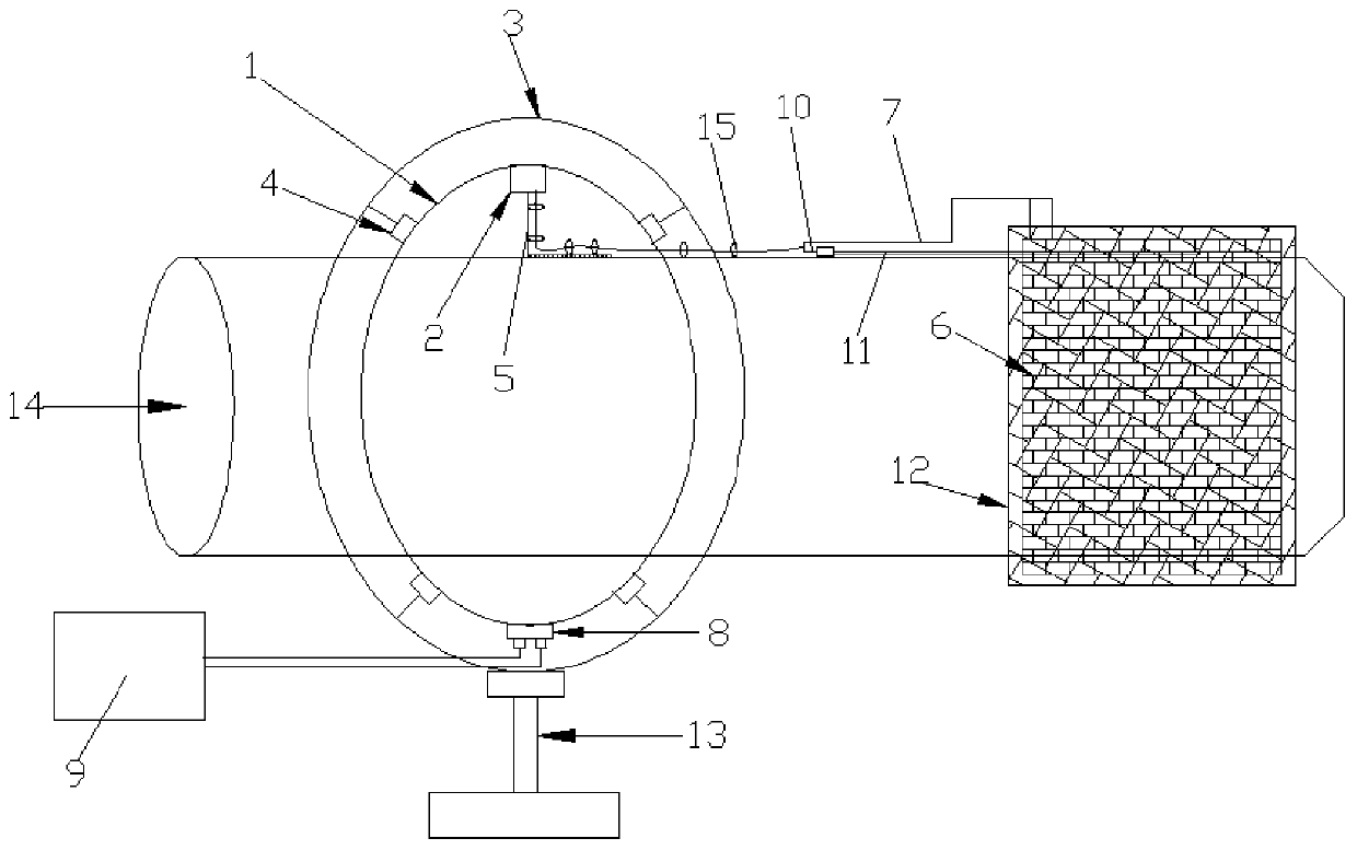 Pipeline welding heating device as well as welding device and method