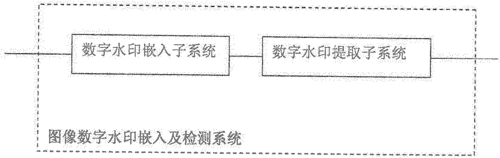 An image digital watermark embedding and detection system