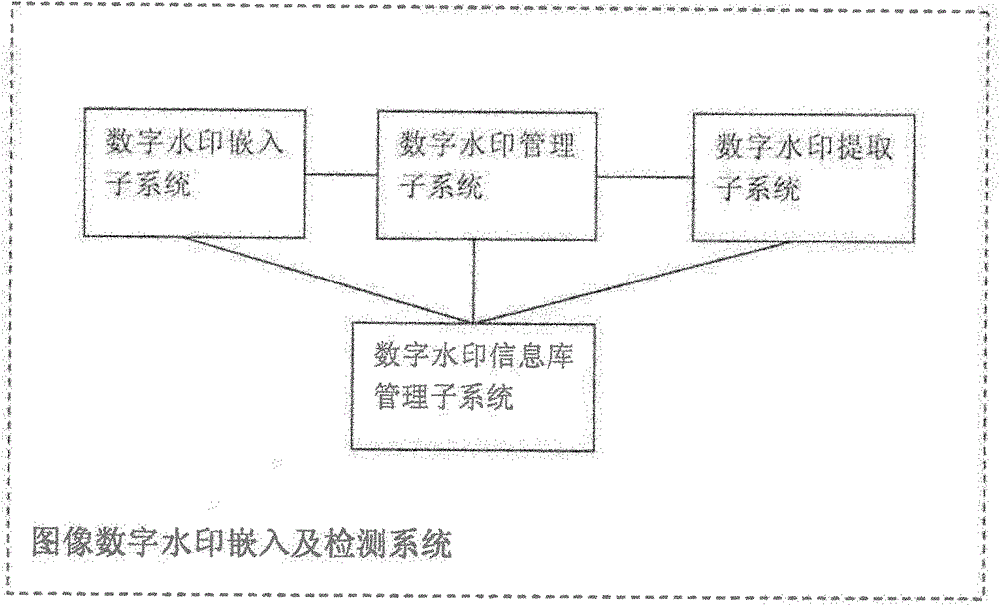 An image digital watermark embedding and detection system