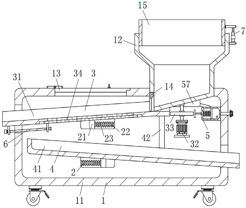 Automatic screening device for dried tea leaves