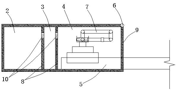 Movable water-feeding robot protection cabinet and control method