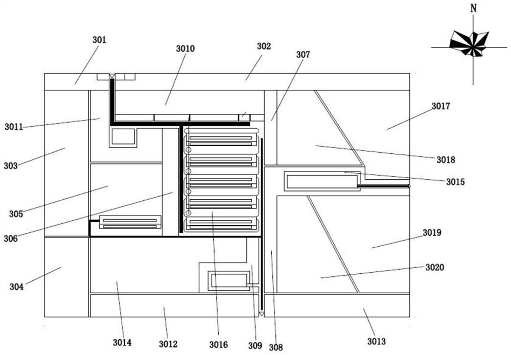 Low-carbon circulating welfare boar station and construction method thereof