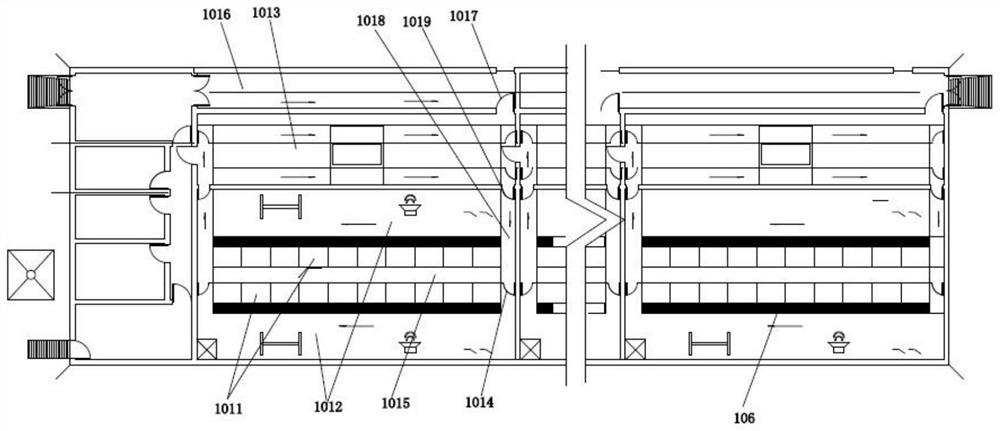 Low-carbon circulating welfare boar station and construction method thereof