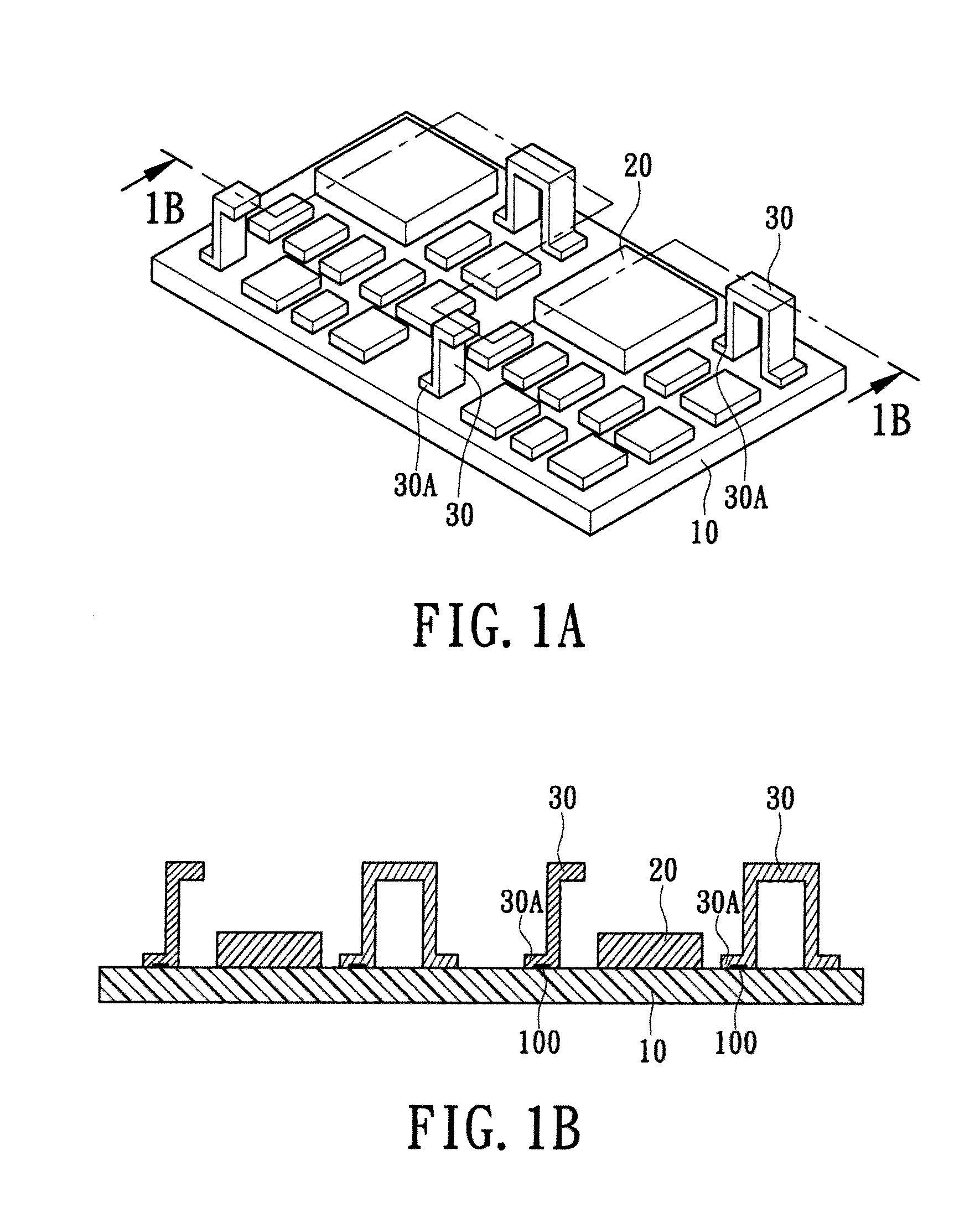 Module IC package structure and method for making the same