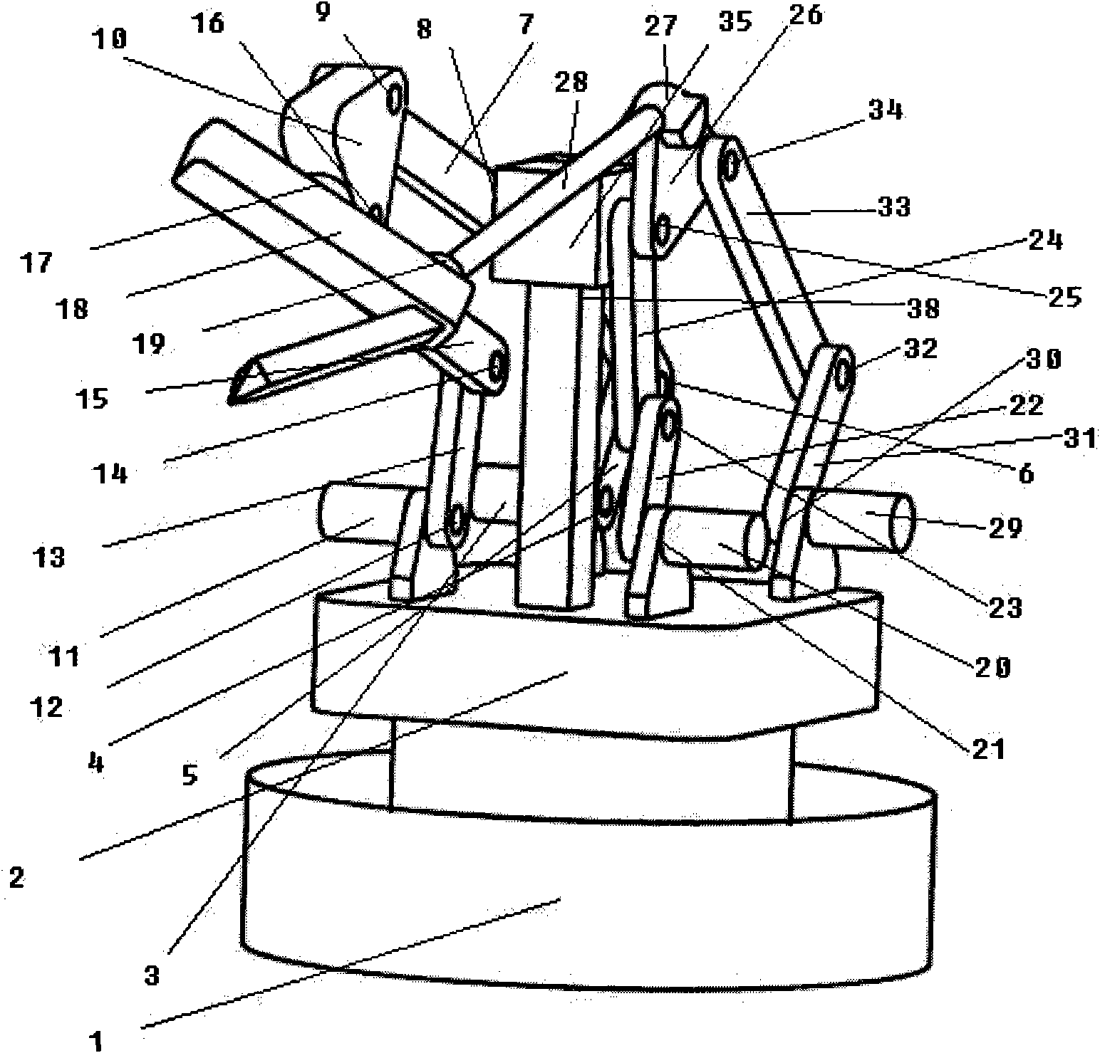 Simple spot-welding robot mechanism