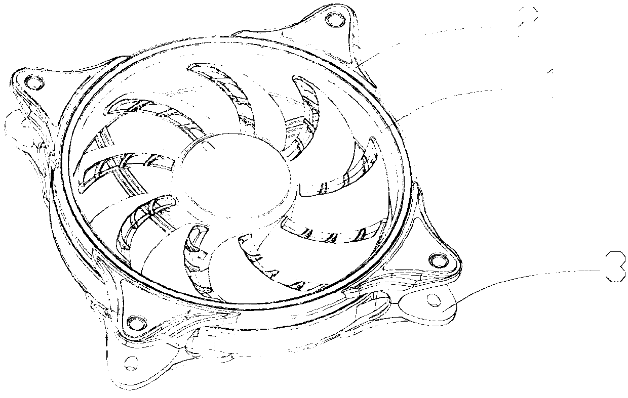 Computer case cooling fan