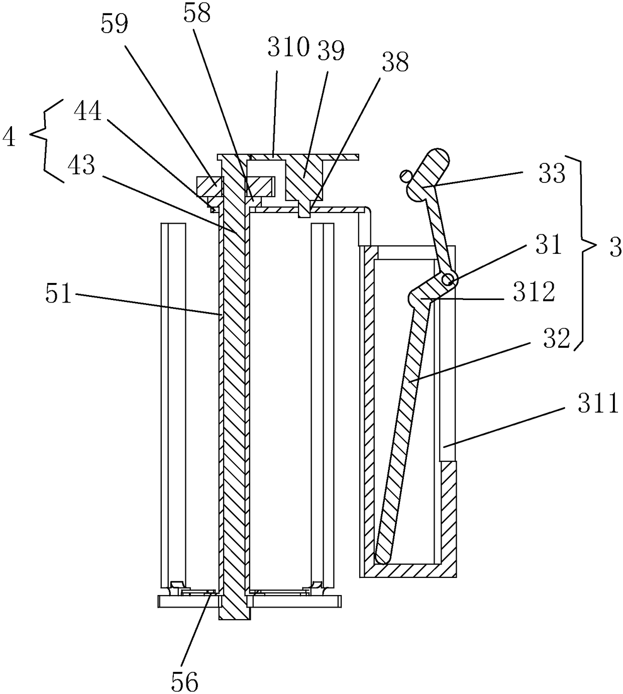 Cup inner wall cleaning device