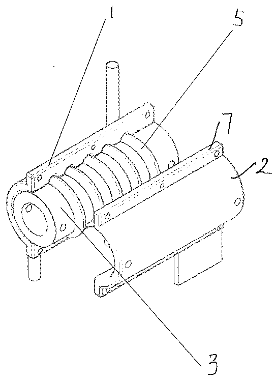 Pretightening-force-adjustable friction-type anchorage device applied to fiber-reinforced composite material rib inhaul cable