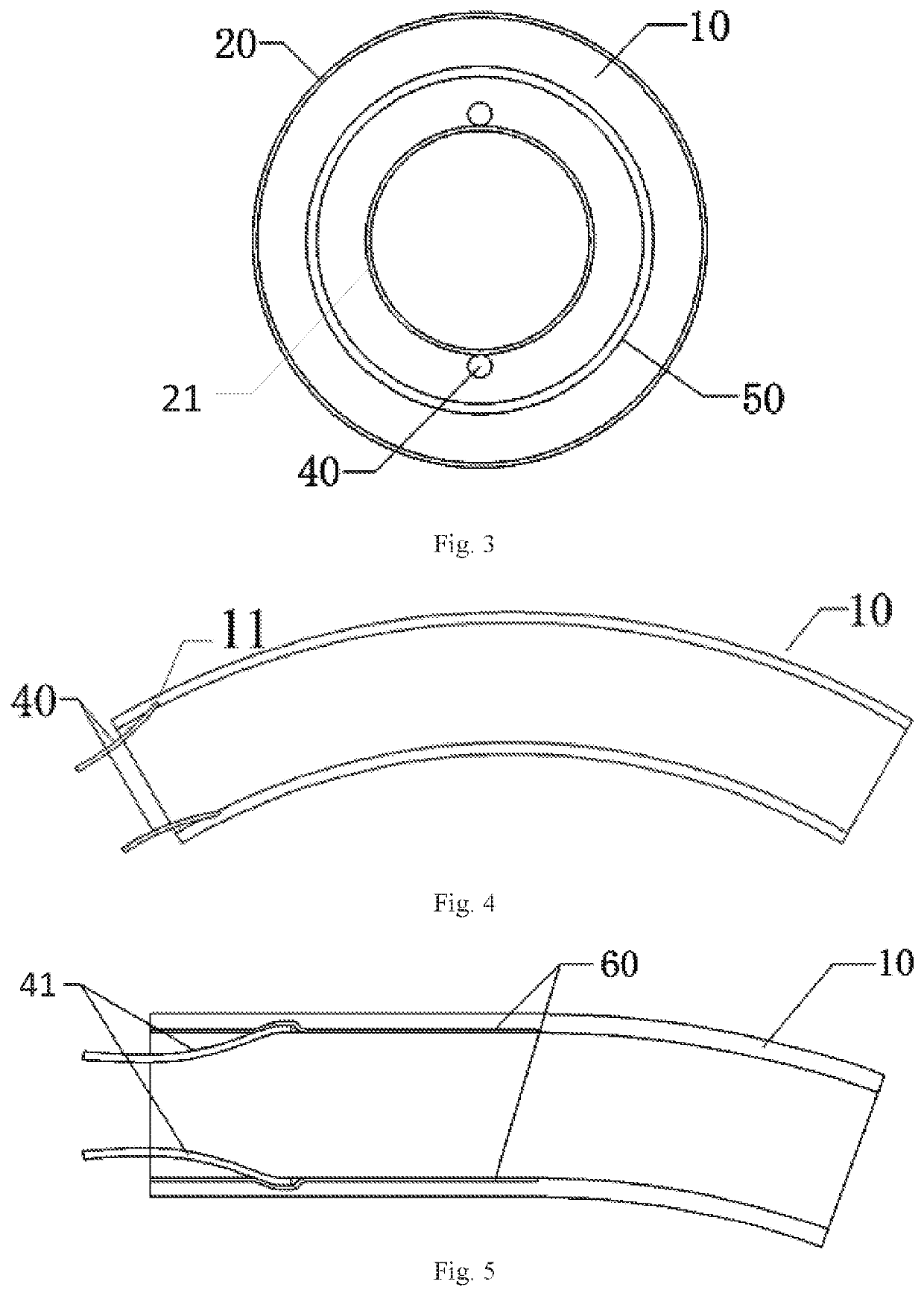 Sponge-based variable-stiffness support structure for natural orifice surgical instrument and method for using the same