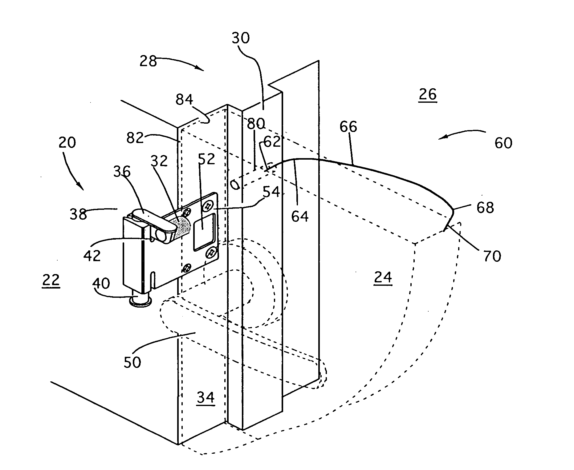 Apparatus for opening a closed latch and method for using the same