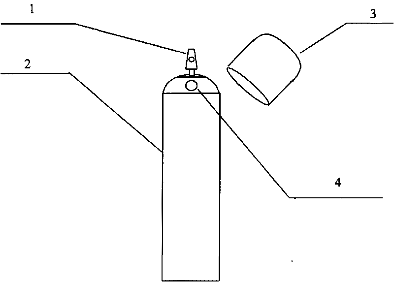 Novel spray-type oxygen cylinder