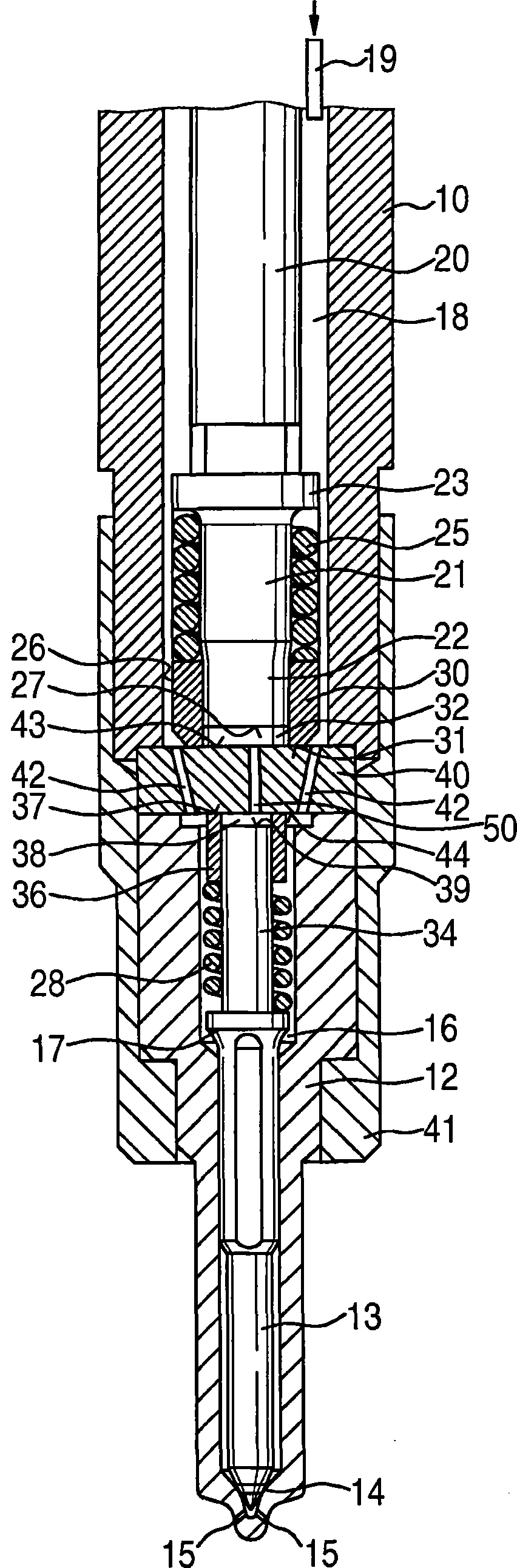 Fuel injector having a directly actuable injection valve element