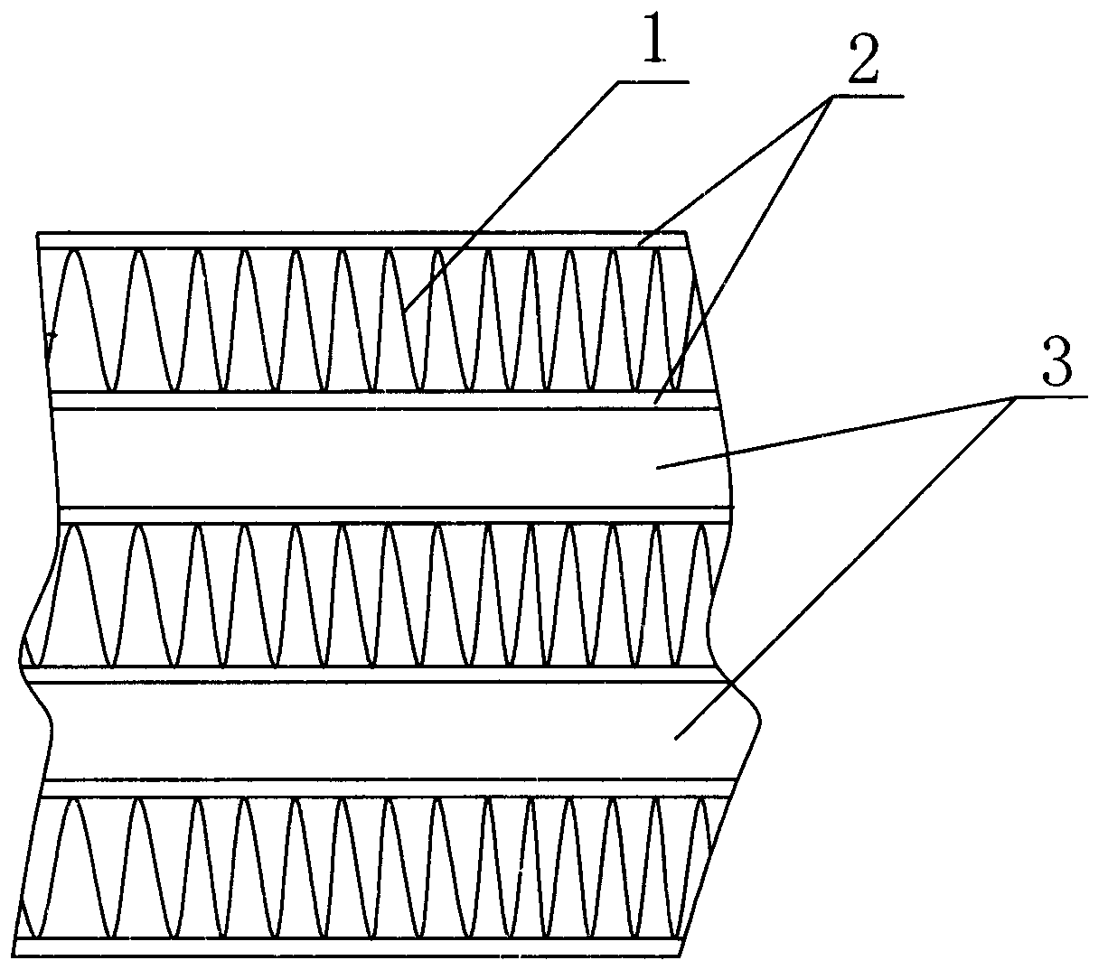 Tube belt type radiator core body structure