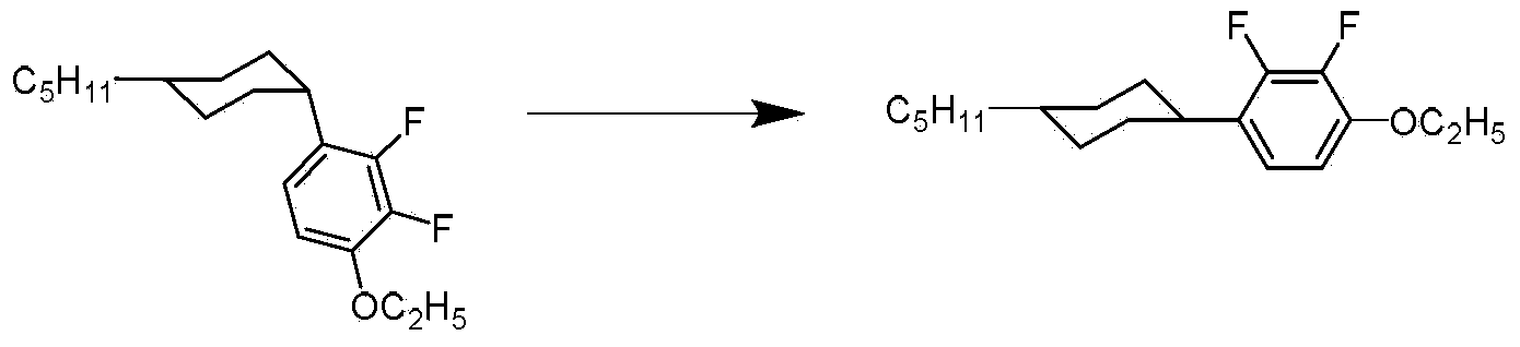 Conversion method of 1-cyclohexyl-2,3-difluorobenzene derivative cis-trans-isomers