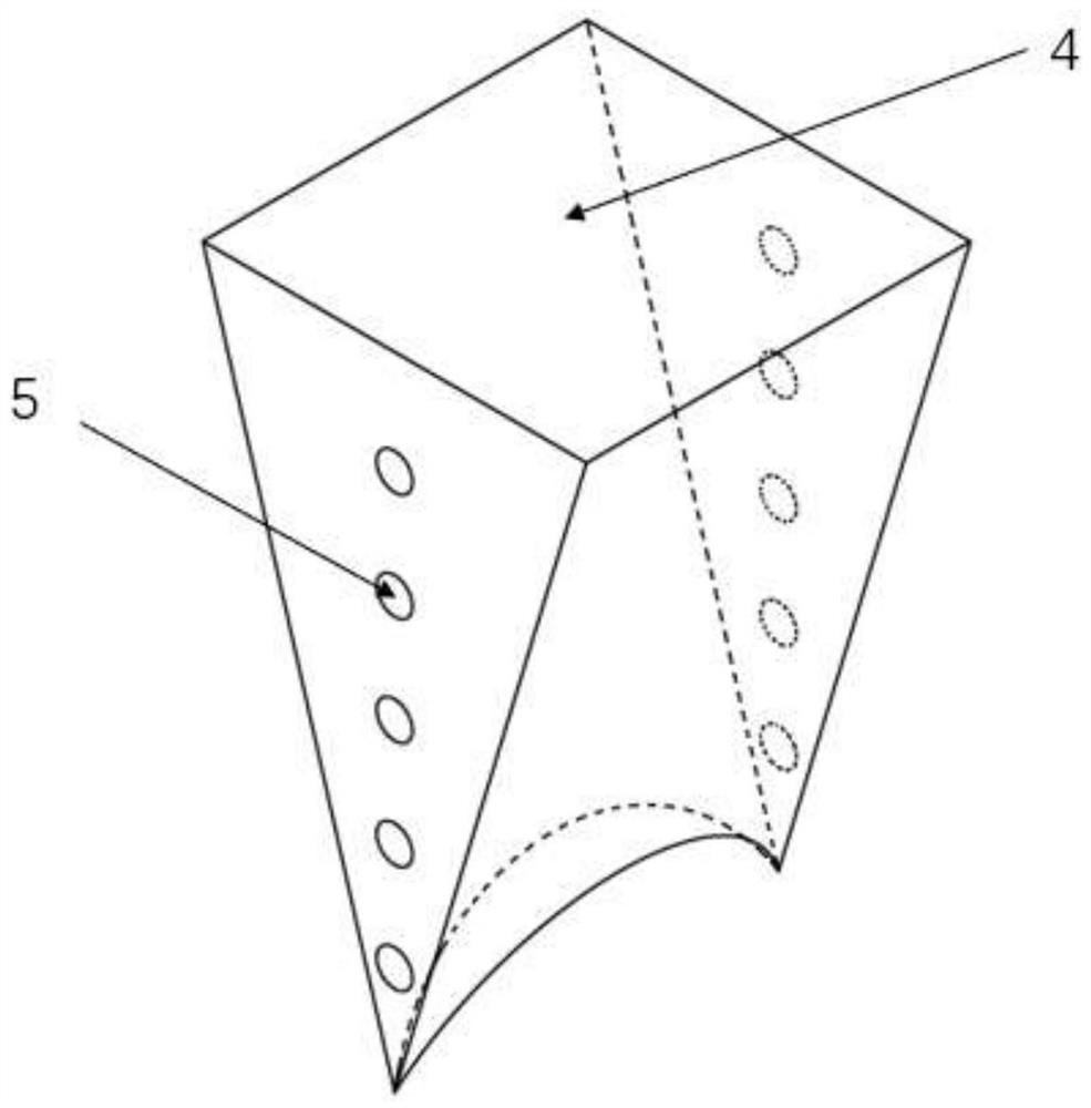 A combustion chamber of a scramjet