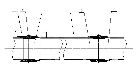 Steel wire enhanced bell and spigot composite plastic tube and fabrication process thereof